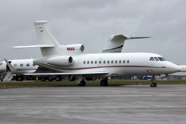 Dassault Falcon 900 (N8AG) - Parked on the Whiskey ramp on 18-Jan-24.