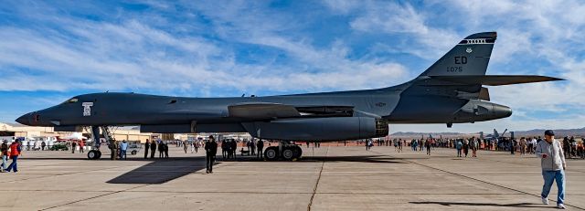 Rockwell Lancer (85-0075) - USAF B-1B Lancer 85-0075 'Scorpion Pride' - Aviation Nation 2022br /Nellis AFB (LSV / KLSV)br /USA - Nevada, November 5, 2022br /Photo: Pilar Dumasbr /(TDelCoro)