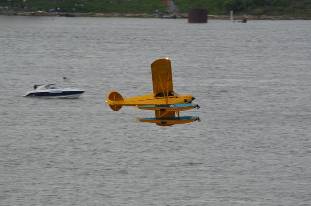 Piper L-21 Super Cub (N526CC) - This dude was just living his best life and I could not stop snapping pics of that beautiful Cub and smiling. The sun was setting quickly allowing me to capture different light. Great performance by this Cub driver! Thunder Over Louisville 2024