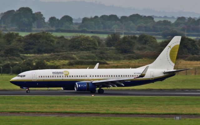 Boeing 737-800 (N739MA) - miami air b737-8 n739ma landing at shannon 16/8/15.