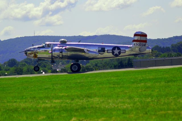 North American TB-25 Mitchell (43-0734) - Panchito landing runway 6 at KABE 