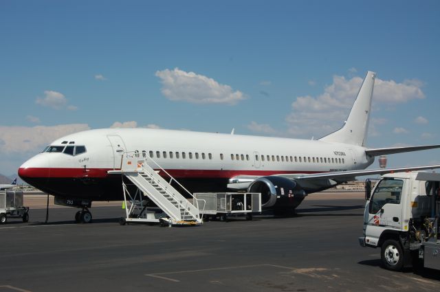 Boeing 737-700 (N753MA) - Parked at Swift Aviation, Phoenix Sky Harbor.