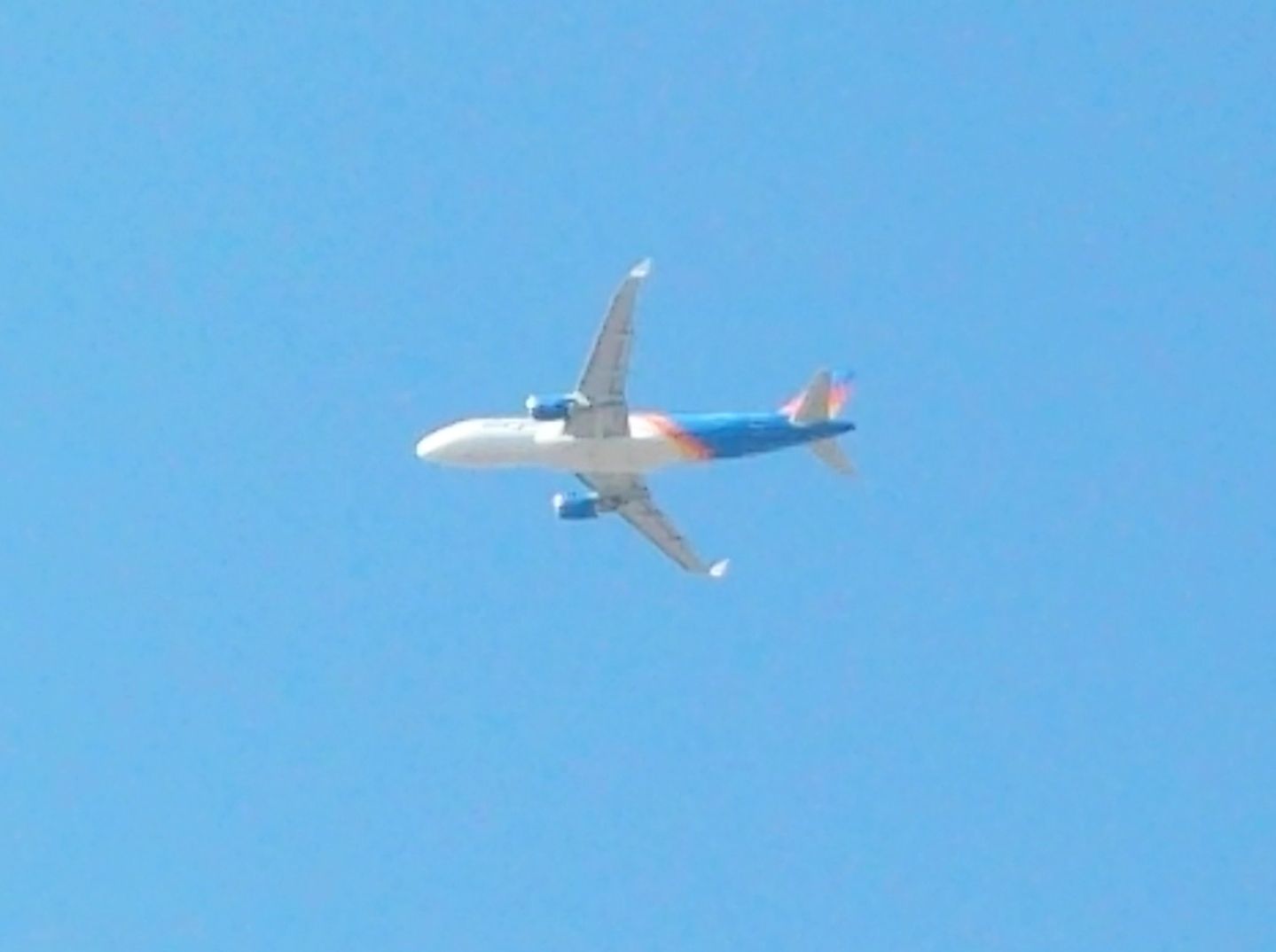 Airbus A320 (N253NV) - One month old N253NV, first of many trips to GSP