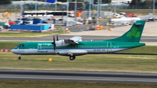 ATR ATR-72 (EI-FCY) - Taken from Freeport Carpark