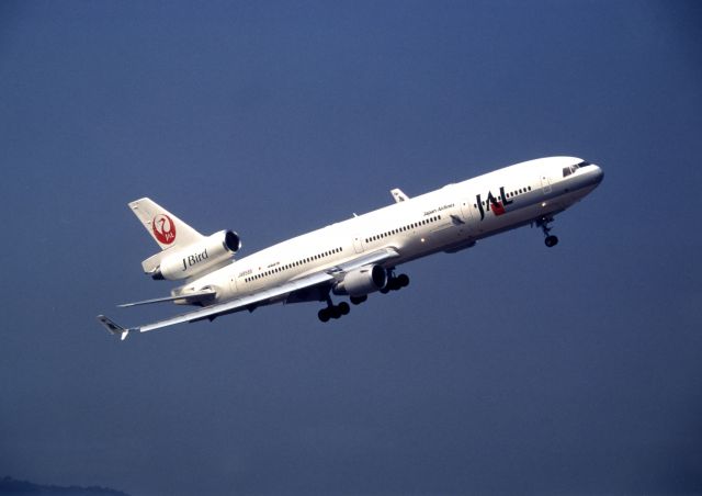 Boeing MD-11 (JA8585) - J-bird "YAMBARUKUINA (Gallirallus okinawae)"