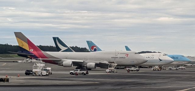 Boeing 747-400 (HL7415) - Main terminal cargo hardstands