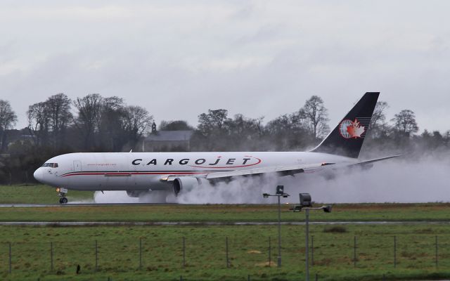 BOEING 767-300 (C-GUAJ) - cargojet b767-3 c-guaj landing at shannon 26/2/17.