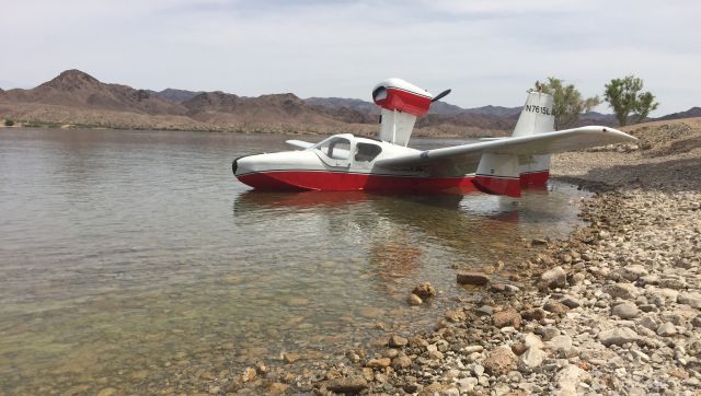 LAKE LA-200 (N7615L) - Lake 7615L at Lake Havasu, California side, 2016