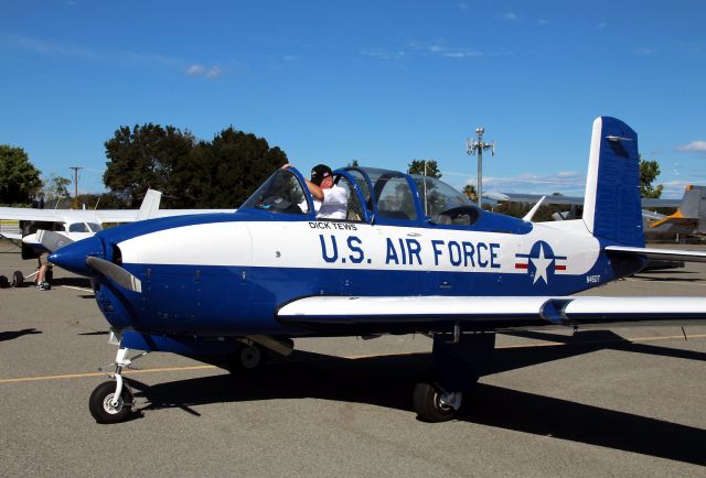 Beechcraft Bonanza (36) (N45DT) - KO85 - Benton Field, Redding Pilot Dick Tews ready to taxi back to the hangar. BEECH A45 Serial G-785.br / Oct 1, 2017.