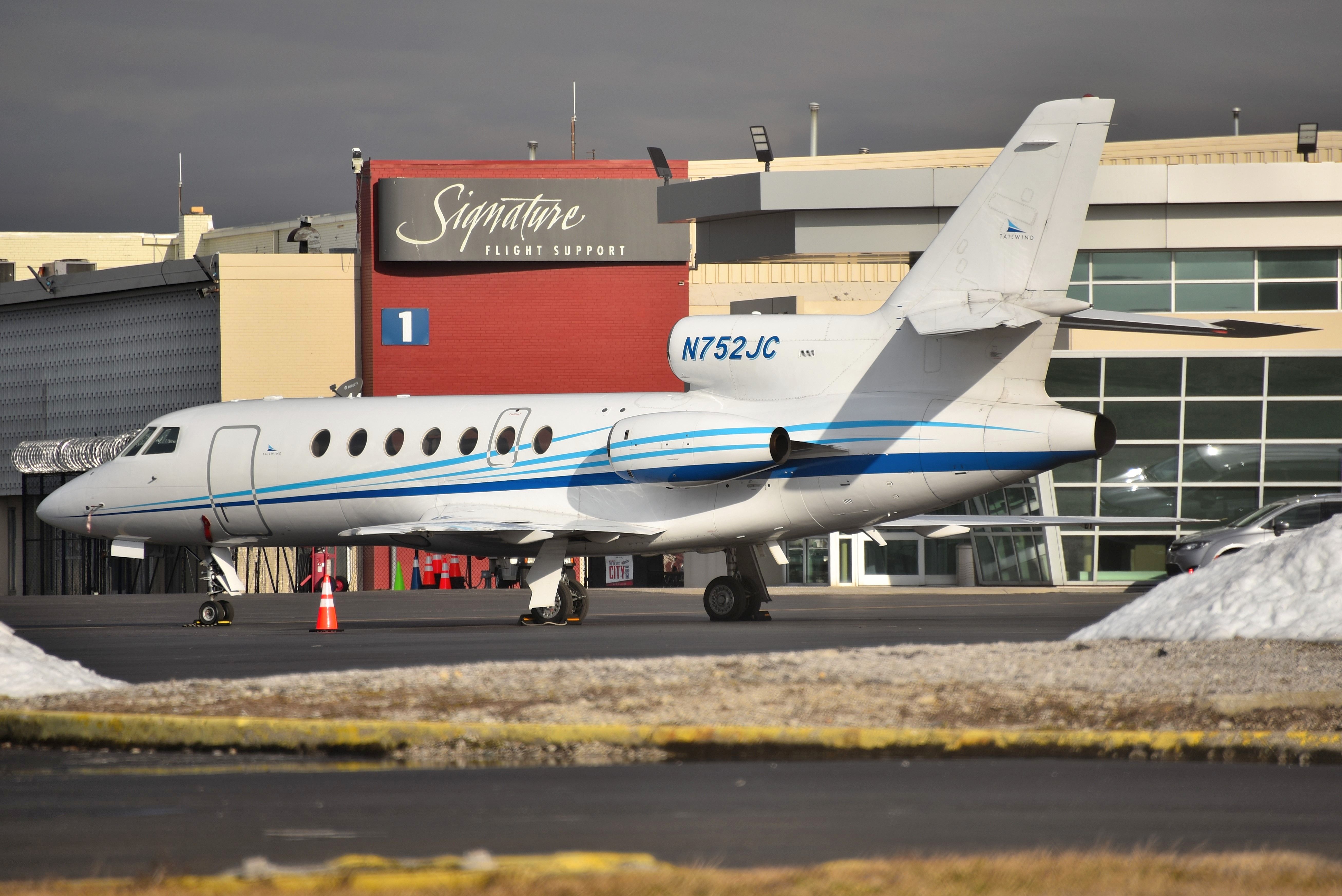 Fokker Maritime Enforcer (N752JC) - Nice looking 42 year old+ Falcon 50. 02-15-22