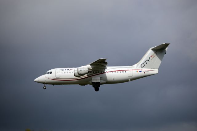 Avro Avroliner (RJ-85) (EI-RJT) - Cityjet - BAE-RJ85 (EI-RJT) Arrival at NCL (Photo Mar 2019)