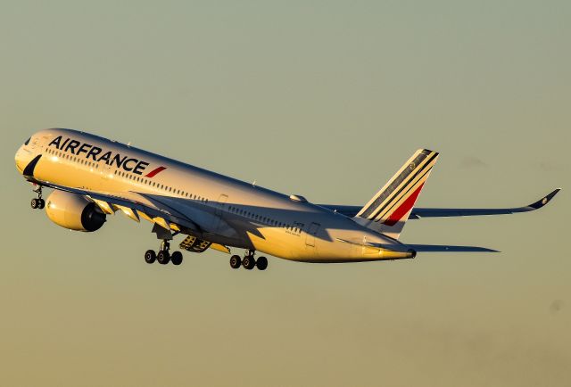 Airbus A350-900 (F-HTYB) - Air France A350-941 departs IAH off of Runway 26L