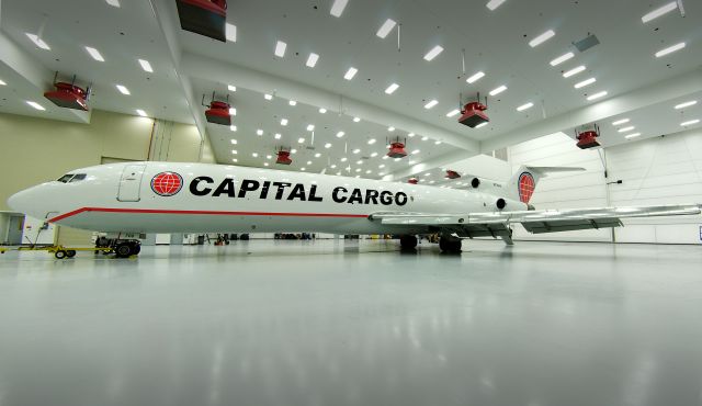 BOEING 727-200 (N708AA) - First aircraft showing the new paint scheme, January 2011.  New paint facility at Flightstar, Cecil  Field, Florida.