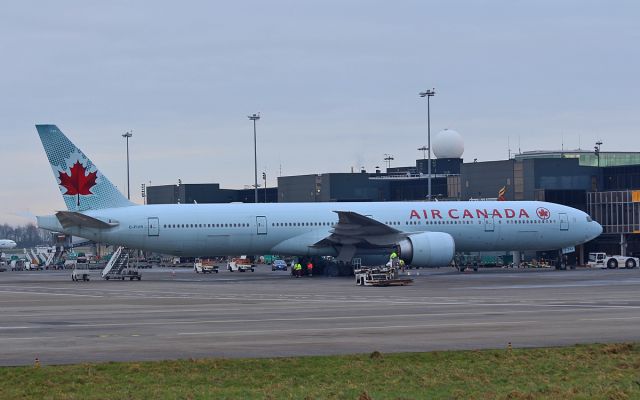 BOEING 777-300 (C-FIVR) - air canada b777-333er c-fivr at shannon after diverting in earlier while routing from frankfurt to montreal 3/1/17.