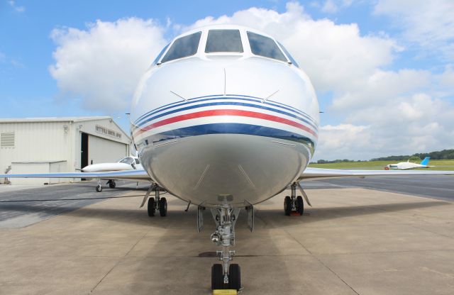 Dassault Falcon 2000 — - A Dassault Falcon 2000 on the ramp at Fayetteville Municipal Airport, TN - August 12, 2017.