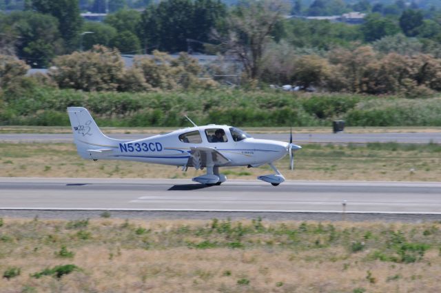 Cirrus SR-22 (N533CD) - A Cirrus down doing pattern work in Provo. br /Best viewed in full! 