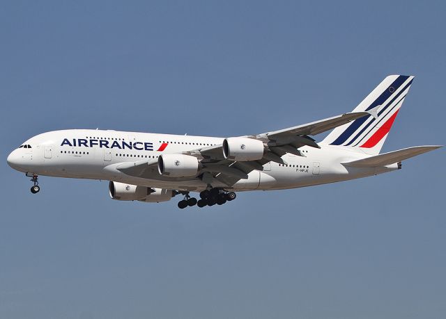 Airbus A380-800 (F-HPJE) - Landing at the LAX.