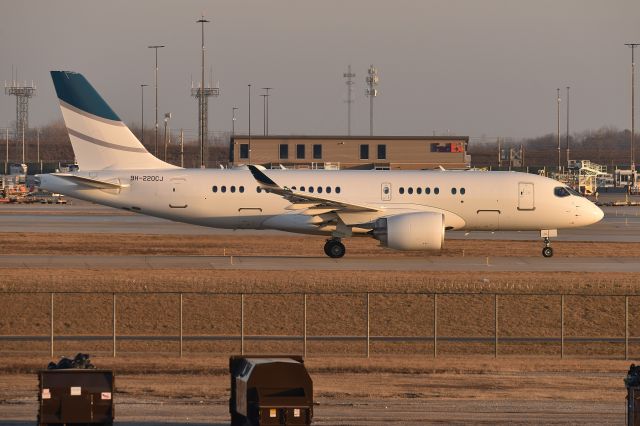 Airbus A220-100 (9H-220CJ) - 02-06-24. Taxiing for departure.