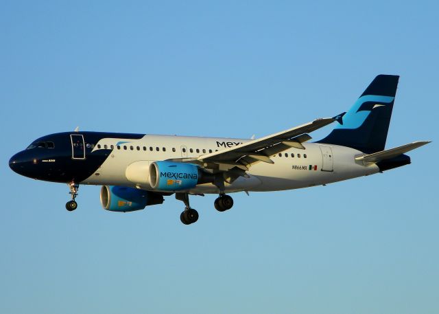 Airbus A319 (N866MX) - Taken in july of 2010. This now flies under the reg HC-CKL in AeroGal Colors since Mexicana has gone out of business.