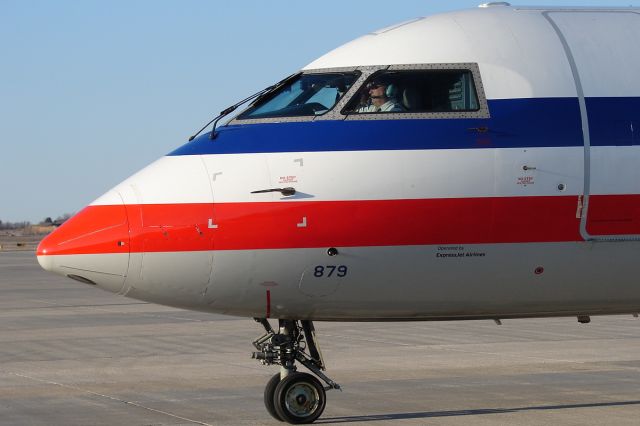 Canadair Regional Jet CRJ-200 (N879AS) - The first Expressjet CRJ-200 flight @ MSN on behalf of AA