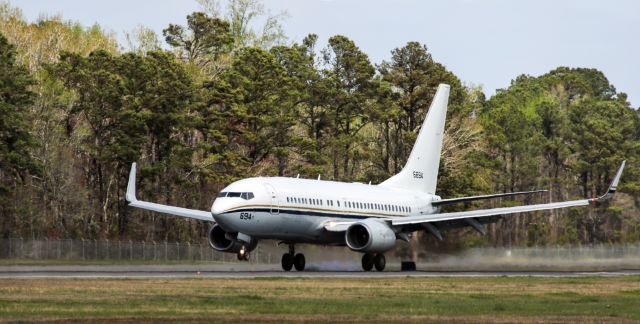 16-6694 — - "The Boeing C-40 Clipper is a military version of the Boeing 737-700C Next Generation airline transport. It is used by both the United States Navy and the United States Air Force, and has been ordered by the United States Marine Corps.[1] The Navy C-40A variant is named "Clipper", whereas the USAF C-40B/C variants are officially unnamed"