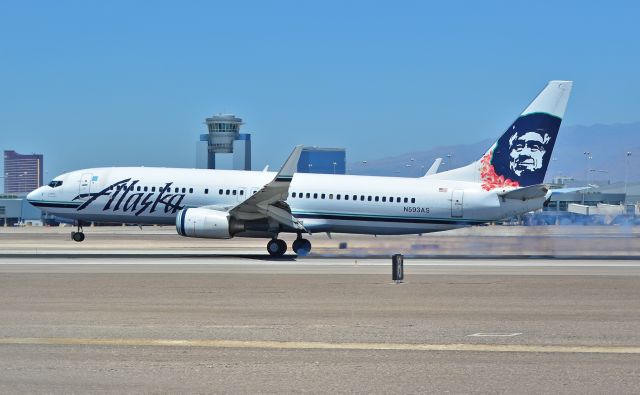 Boeing 737-800 (N593AS) - N593AS Alaska Airlines  2008 Boeing 737-890 C/N 35107 - Las Vegas - McCarran International Airport (LAS / KLAS)br /USA - Nevada August 8, 2014br /Photo: Tomás Del Coro