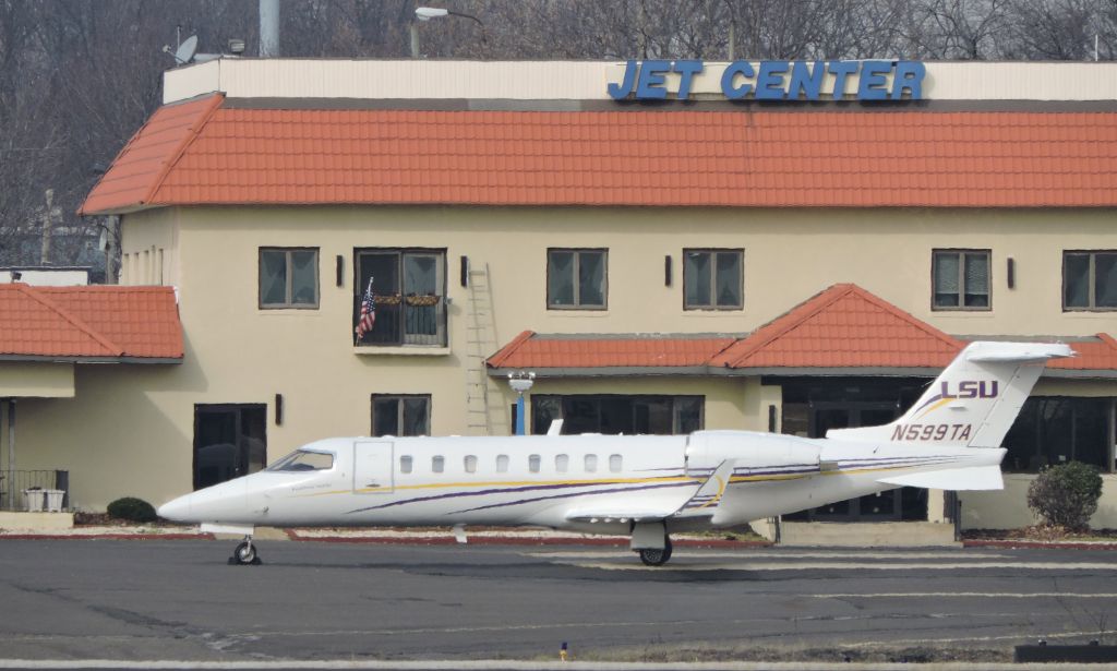 Learjet 45 (N599TA) - Shown here on the Tarmac is a Learjet 45 in the Winter of 2016.