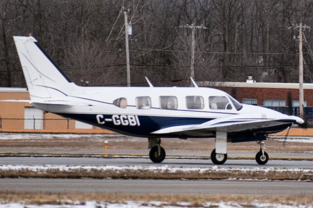 Piper Navajo (C-GGBI) - Privately owned Piper PA-31 Navajo departing Runway 14 at Buffalo (KBUF) for Hamilton (CYHM) on 01/25/2021