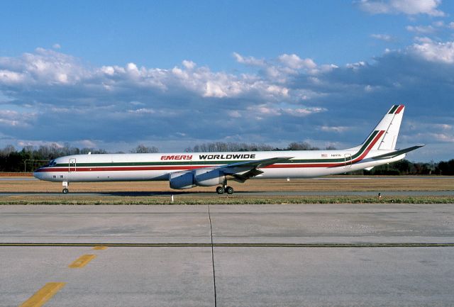 McDonnell Douglas DC-8-60 (N8177U) - Emery Worldwide, N8177U, Douglas DC-8-61, msn 45983, Photo by John A. Miller, a rel=nofollow href=http://www.PhotoEnrichments.comwww.PhotoEnrichments.com/a