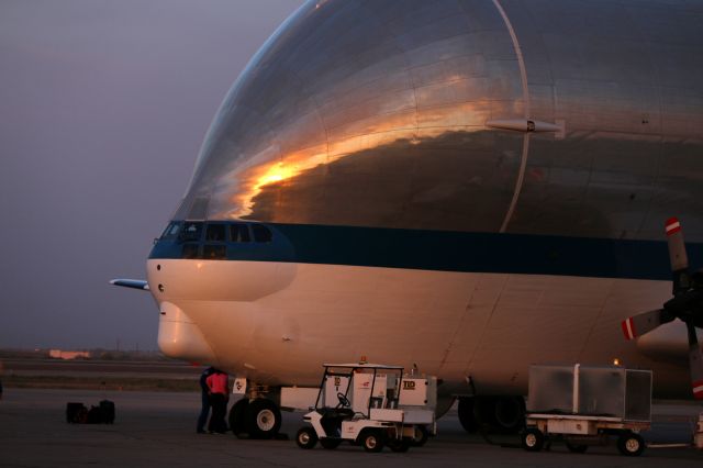 N941NA — - Closer look at the Super Guppy on the IWA ramp.