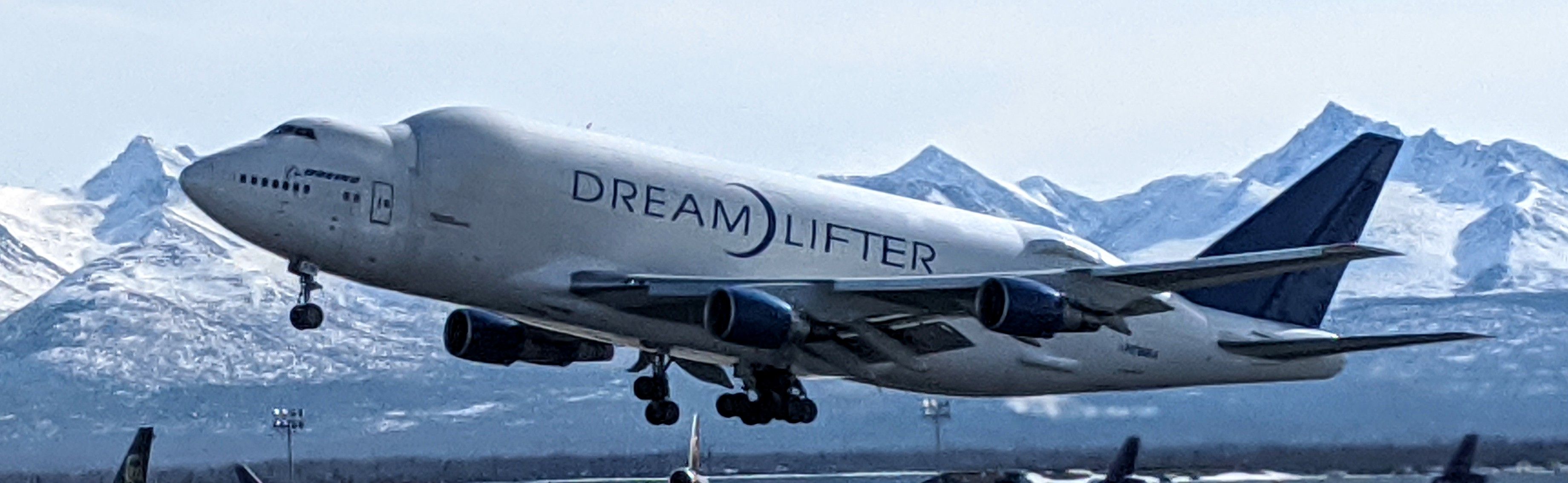 Boeing Dreamlifter (N718BA) - West side of N-S runway