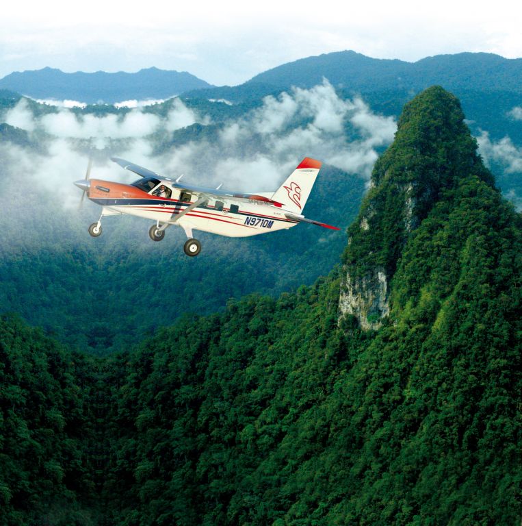 Quest Kodiak (N9710M) - Kodiak 100 MAF UK mission and relief aircraft.  Photo simulates her appearance over Kailmantan - the area sje is to serve in