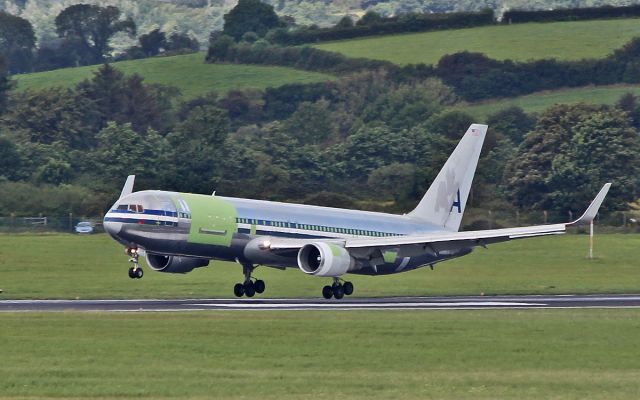 BOEING 767-300 (N370AA) - cargo aircraft management b767-323er(f) n370aa about to land at shannon from tel aviv after freighter conversion 2/8/17.