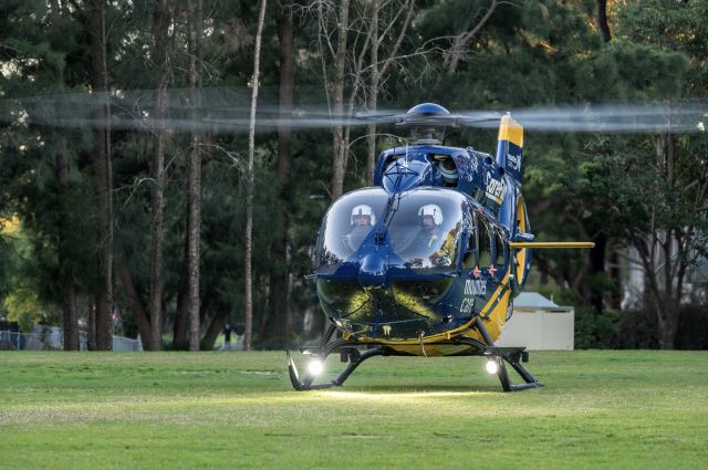 VH-HPL — - Mounties Careflight making a brief stop in a suburban park near Westmead, Sydney, Australia. 