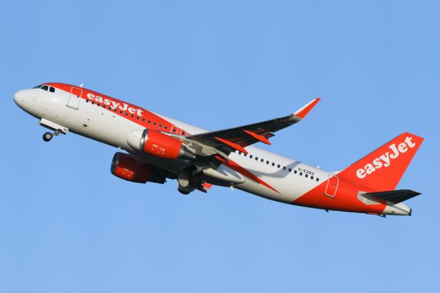 Airbus A320 (G-EZRZ) - EZY131 departing on the return to Belfast.