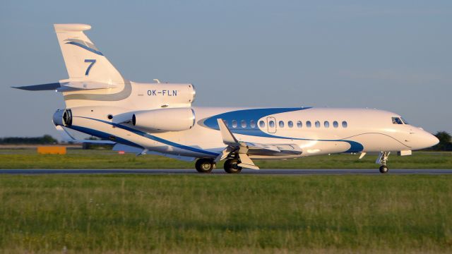 Dassault Falcon 7X (OK-FLN) - 2016 Dassault Falcon 7X, ABS Jets, July 17, 2022