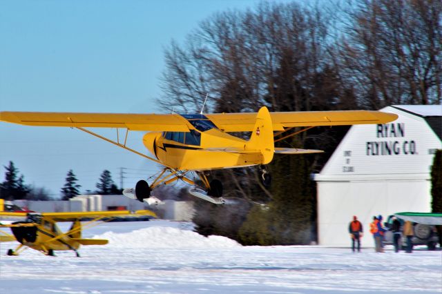 Cessna Centurion (N7610H) - The Super Cub is Up......on skis no less.