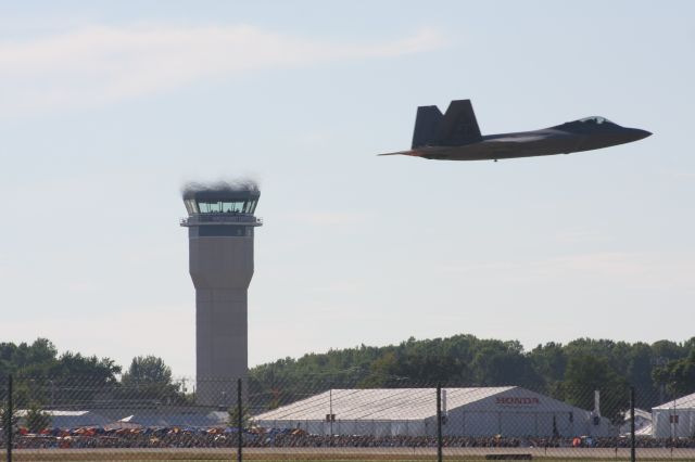 Lockheed F-22 Raptor — - Afterburner Take-Off at Oshkosh.