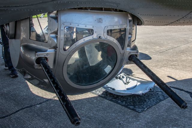 NL7227C — - Belly gun (ball turret) of Texas Raiders B-17G at Houston airshow April 14, 2019