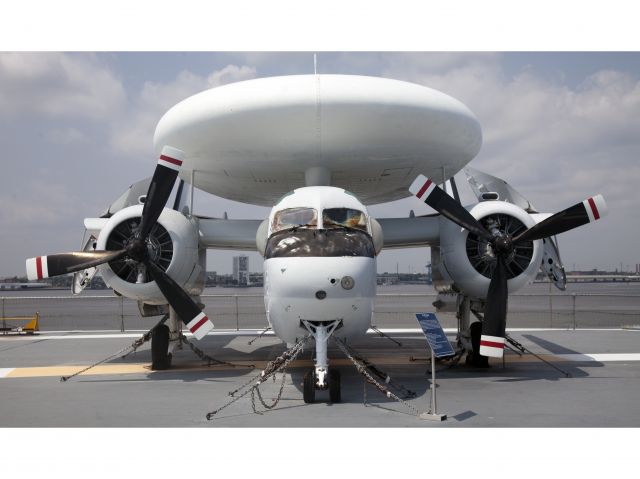 Bell 429 GlobalRanger (NAVY) - Grumman Tracker seen on the aircraft carrier Yorktown, CV-10 at Charleston SC today.