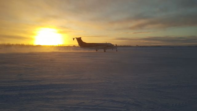Beechcraft 1900 (N972EA) - 972 taxiing out of Galena