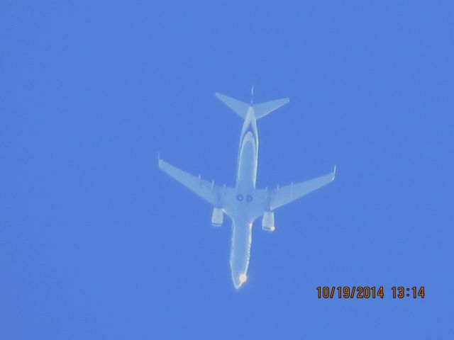 Boeing 737-800 (N529AS) - Alaska Airlines flight 18 from SEA to MCO over Southeastern Kansas at 37,000 feet.