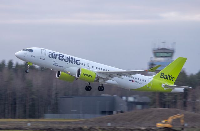 Airbus A220-300 (YL-AAU) - 100 th Airbus 220