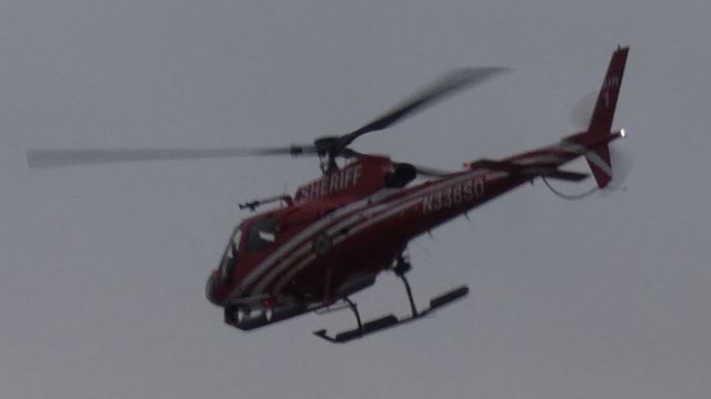 Eurocopter AS-350 AStar (N338SD) - ECSO Air 1 over my car window!