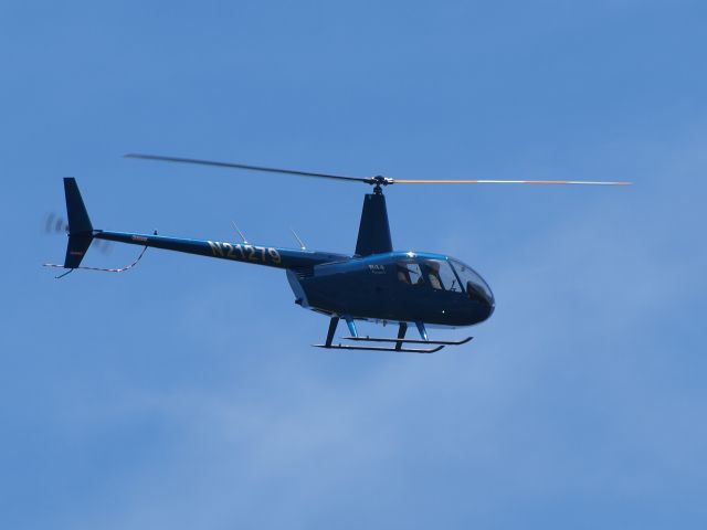 Robinson R-44 (N21279) - Flying over my house in South Cairo NY Sun May 24th . 