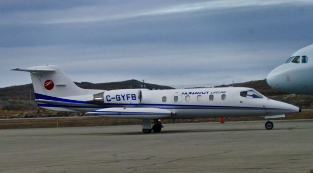 Learjet 45 (C-GYFB) - Keewatin Air, Beautiful Fall Day in Iqaluit, Nunavut Sept. 30, 2015