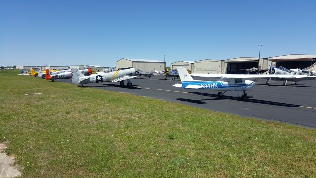 Cessna Commuter (N1234) - 12 T-6s and a B-25J Mitchell gathered at Gillespie County Airport on April 14th 2019. A memorial for the last Doolittle Raider, Dick Cole, was held in Waring Texas. These aircraft took part in the flyover.