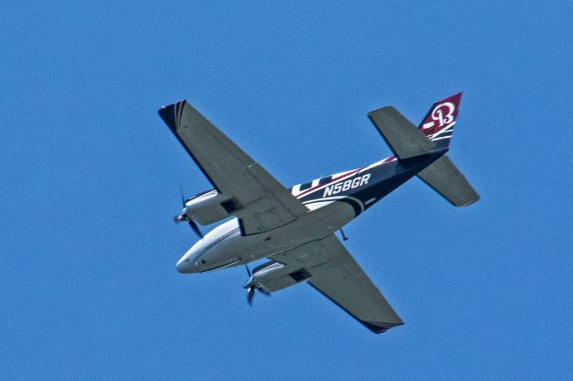 Beechcraft Baron (58) (N58GR) - Subject aircraft photographed over Northern New Jersey on 06-June-2021 at 1159HrsEDT en route between New Windsor, NY, (SWF), and Morristown, NJ, (MMU).