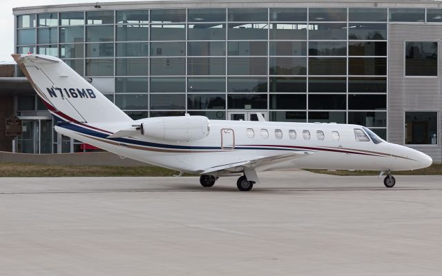 Cessna Citation CJ3 (N716MB) - A Citation CJ3 sits at Butler County Regional Airport.