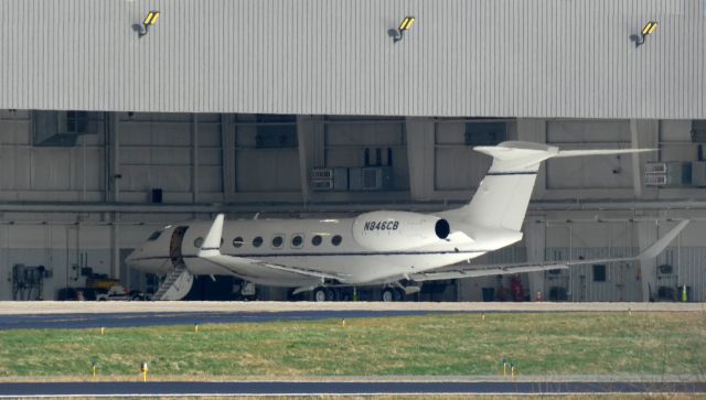 Gulfstream Aerospace Gulfstream G650 (N846CB) - In the "Jet Hangar" is this 2017 Gulfstream 650ER in the Spring of 2022.
